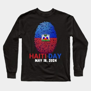 haiti flag day 2024 Long Sleeve T-Shirt